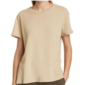 Nili Lotan Brady T Shirt Khaki Tan Small